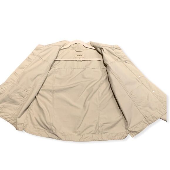 LL Bean Khaki Cotton Jacket - Picture 3 of 7